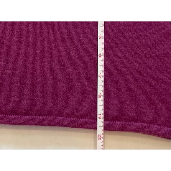Ann Taylor Fuchsia / Purple V-Neck Long Sleeve Cashmere Sweater, M - Picture 8 of 9